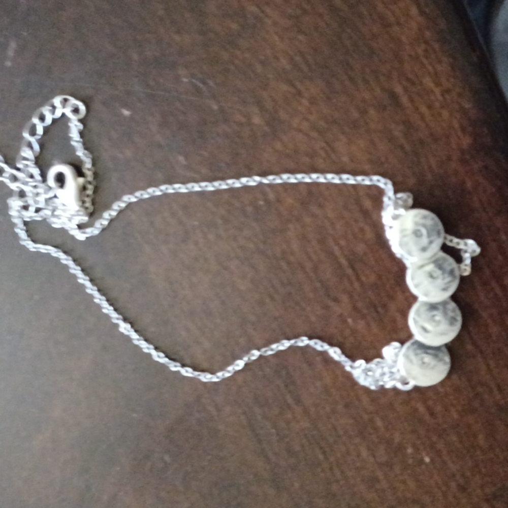 Necklace by canvas 16-in extension included 4 gorgeous hammered circle design